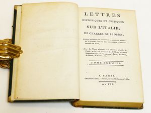 ,Charles de Brosses - Lettres historiques et critiques sur l'Italie ...
