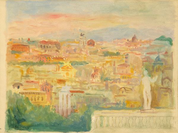 ,Mario MAFAI : Paesaggio di Roma  - Asta Asta a Tempo | Arte moderna e contemporanea - Associazione Nazionale - Case d'Asta italiane