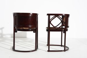 HOFFMANN JOSEF (1870 - 1956) : Coppia di sedie Fledermaus per J.J Khon  - Asta Asta 351 | Design - Associazione Nazionale - Case d'Asta italiane