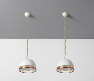 LEUCOS : Coppia di lampade a sospensione  - Asta Asta 351 | Design - Associazione Nazionale - Case d'Asta italiane
