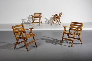 HAUNER CARLO  (1927 - 1996) - Quattro sedie per Reguitti