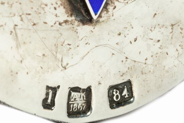 Importante calamaio in argento e smalti, Russia 1867  - Asta Incanti d'Arte - Associazione Nazionale - Case d'Asta italiane