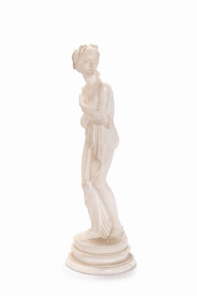 Scultura in alabastro raffigurante Venere, secolo XIX  - Asta Incanti d'Arte - Associazione Nazionale - Case d'Asta italiane