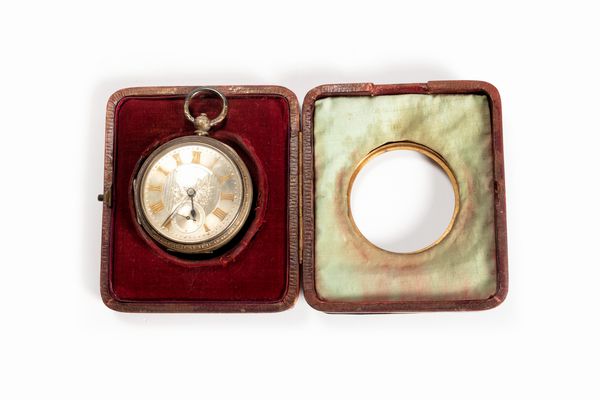 Orologio da tasca con porta orologio, in argento, Inghilterra secolo XIX  - Asta Incanti d'Arte - Associazione Nazionale - Case d'Asta italiane