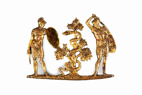 Placca in bronzo dorato con scena mitologica, secolo XVI  - Asta Incanti d'Arte - Associazione Nazionale - Case d'Asta italiane