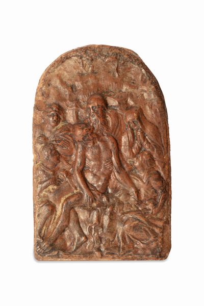 Bassorilievo in terracotta raffigurante Deposizione di Cristo, secolo XVI  - Asta Incanti d'Arte - Associazione Nazionale - Case d'Asta italiane