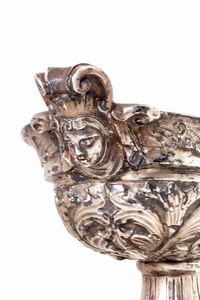 Navicella in argento, Napoli secolo XIX  - Asta Incanti d'Arte - Associazione Nazionale - Case d'Asta italiane