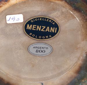 Lotto composto da cinque porta bon-bon in argento, secolo XX  - Asta Incanti d'Arte - Associazione Nazionale - Case d'Asta italiane