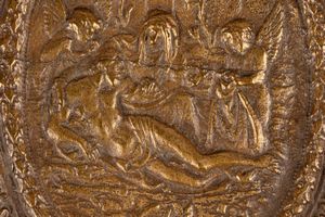 Lotto composto da due placche in bronzo e una lastra in rame da incisione, secoli XVII - XVIII  - Asta Incanti d'Arte - Associazione Nazionale - Case d'Asta italiane