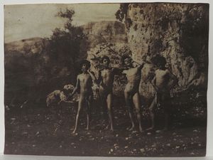 ,Wilhelm von Gloeden - Taormina Quattro giovani Siciliani, 1910 circa