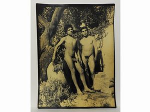 ,Wilhelm von Gloeden - Taormina Nudi maschili con giara, 1910 circa