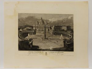 ,Gaetano Cottafavi - Piazza e Basilica di S. Pietro in Vaticano