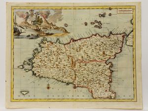 ,Thomas Salmon - Carta geografia dell'Isola di Sicilia 1762