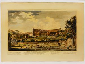 ,Giovanni Volpato - Veduta dell'Anfiteatro Flavio oggi di Colosseo osservato dal Celio