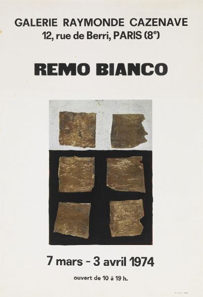 BIANCO REMO : REMO BIANCO  - Asta Asta a Tempo | Arte contemporanea - Associazione Nazionale - Case d'Asta italiane