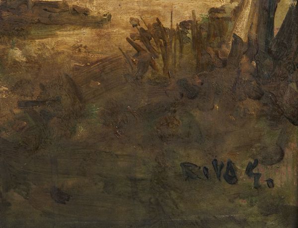 RIVA GIUSEPPE (1834 - 1916) : Paesaggio boschivo.  - Asta Asta 353 | Arte antica e del XIX secolo - Associazione Nazionale - Case d'Asta italiane