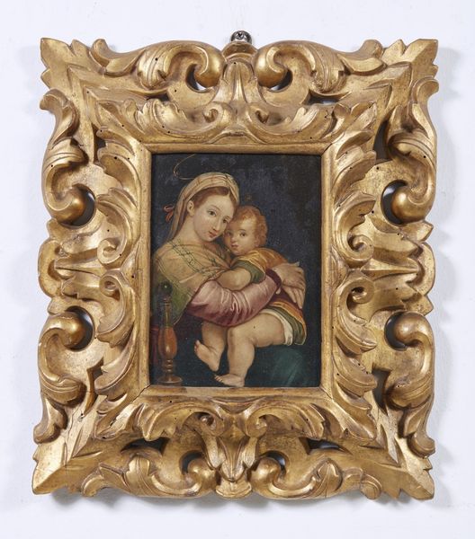 ARTISTA DEL XVII SECOLO : Madonna della seggiola.  - Asta Asta 353 | Arte antica e del XIX secolo - Associazione Nazionale - Case d'Asta italiane