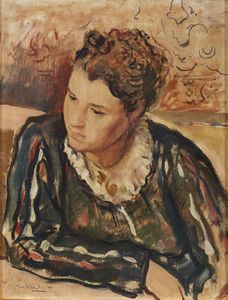 BARBIERI CONTARDO (1900 - 1966) - Ritratto di donna.