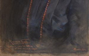 GALLI RICCARDO (1869 - 1944) : Ritratto di donna.  - Asta Asta 353 | Arte antica e del XIX secolo - Associazione Nazionale - Case d'Asta italiane