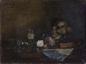 JACQUES L'HUILLIER (1867-?) - Vanitas.