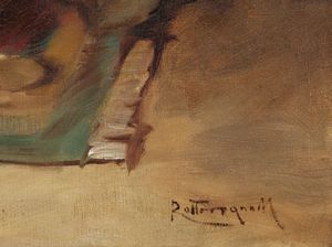 ROTTMANN MOZART (1874 - 1958) : Scena d'interno.  - Asta Asta 353 | Arte antica e del XIX secolo - Associazione Nazionale - Case d'Asta italiane