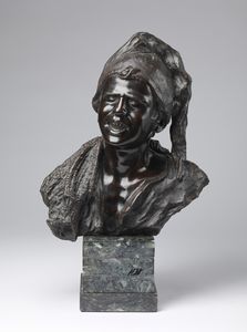 CINQUE VINCENZO (1852 - 1929) : Busto di fanciullo.  - Asta Asta 353 | Arte antica e del XIX secolo - Associazione Nazionale - Case d'Asta italiane