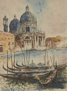 RAIMONDI ALDO (1902 - 1998) : Chiesa della salute, Venezia.  - Asta Asta 353 | Arte antica e del XIX secolo - Associazione Nazionale - Case d'Asta italiane