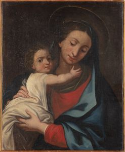 ARTISTA DEL XVIII SECOLO : Madonna con bambino.  - Asta Asta 353 | Arte antica e del XIX secolo - Associazione Nazionale - Case d'Asta italiane