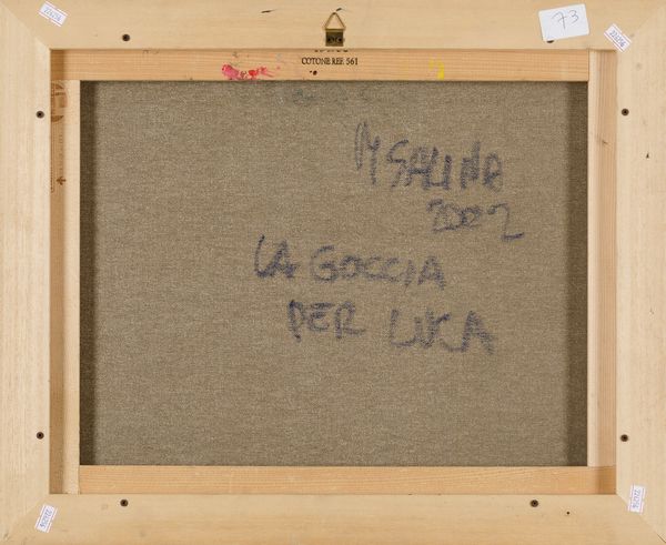 ,Mario Salina : La goccia per Luca  - Asta Arte Moderna | Cambi Time - Associazione Nazionale - Case d'Asta italiane