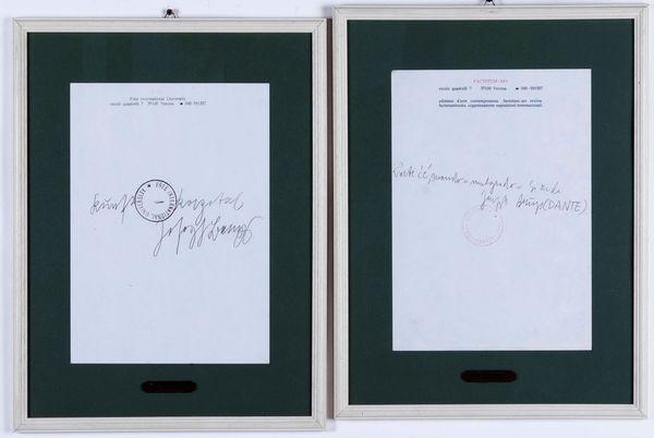 ,Joseph Beuys : Senza titolo  - Asta Arte Moderna | Cambi Time - Associazione Nazionale - Case d'Asta italiane