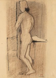 ,GIUSEPPE GUERRESCHI : Nudo in piedi  - Asta Arte Moderna | Cambi Time - Associazione Nazionale - Case d'Asta italiane