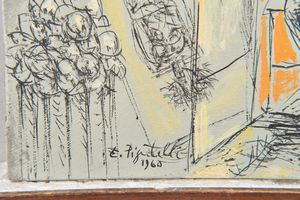 ,Ercole Pignatelli : Figure alla finestra  - Asta Arte Moderna | Cambi Time - Associazione Nazionale - Case d'Asta italiane