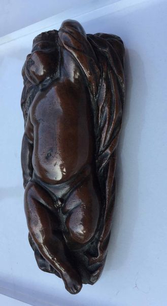 Antica scultura di Ges bambino dormiente in bronzo patinato  - Asta Antiquariato Febbraio | Cambi Time - Associazione Nazionale - Case d'Asta italiane