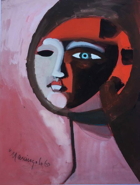 Franz Marangolo (1912 - 1995) Testa femminile in rosso e nero  - Asta Antiquariato Febbraio | Cambi Time - Associazione Nazionale - Case d'Asta italiane