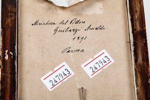 Piccola miniatura firmata Arnaldo Guibazzi  - Asta Antiquariato Febbraio | Cambi Time - Associazione Nazionale - Case d'Asta italiane