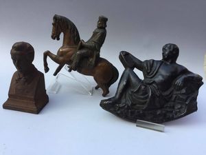 Cinque sculture in metalli diversi  - Asta Antiquariato Febbraio | Cambi Time - Associazione Nazionale - Case d'Asta italiane