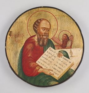 Icona russa del XIX secolo - San Marco Evangelista.