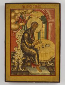 Icona russa del XIX secolo - San Matteo.
