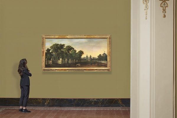 Scuola di Bellotto, sec. XVIII  - Asta ARCADE | Dipinti dal XVI al XVIII secolo - Associazione Nazionale - Case d'Asta italiane