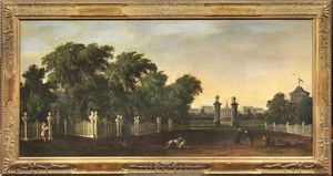 Scuola di Bellotto, sec. XVIII  - Asta ARCADE | Dipinti dal XVI al XVIII secolo - Associazione Nazionale - Case d'Asta italiane