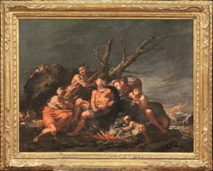 Attribuito a Giovanni Domenico Ferretti  - Asta ARCADE | Dipinti dal XVI al XVIII secolo - Associazione Nazionale - Case d'Asta italiane