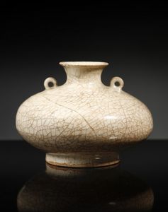 Arte Sud-Est Asiatico - Contenitore per acqua in porcellana craquel VietNam, secolo XX
