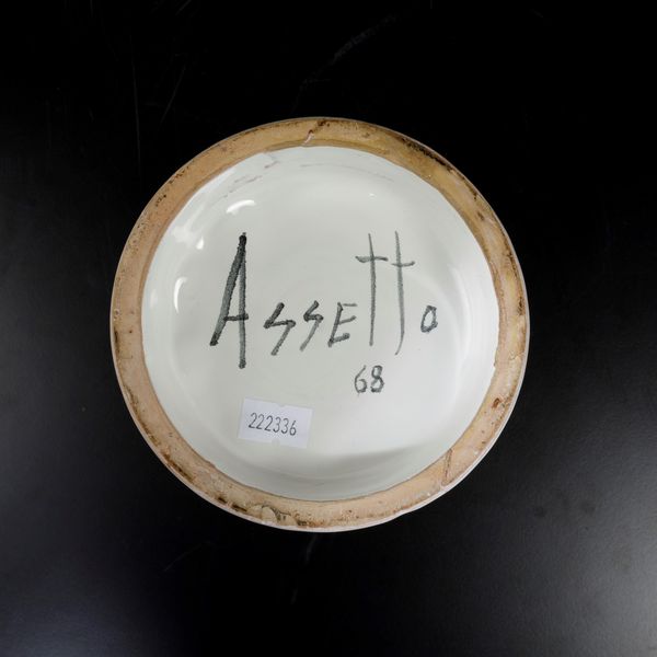 ,Franco Assetto : Franco Assetto (1911-1991) Albissola, 1968  - Asta Arti decorative del XX secolo | Cambi Time - Associazione Nazionale - Case d'Asta italiane