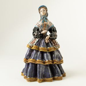 ,Pietro Melandri - Figura di donna in abiti ottocenteschi