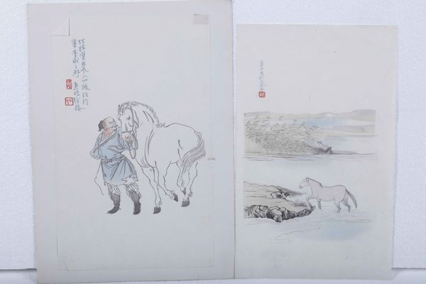 Due stampe cinesi in carta di riso Chi Tai Peh  - Asta Libri Antichi, Stampe, Incisioni e Carte Geografiche | Cambi Time - Associazione Nazionale - Case d'Asta italiane