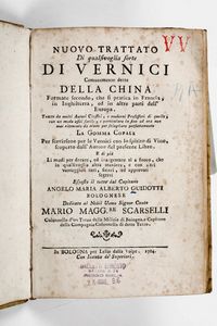 ,Angelo Maria Alberto Guidotti - Guidotti Angelo Maria Alberto Nuovo trattato di qualsivoglia sorte di vernici... In Bologna per Lelio della Volpe, 1764