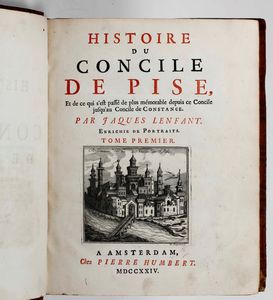 ,Jacques Lenfant - Lenfant Jacques Histoire du concile de Pise... Amsterdam presso Pierre Humberte, 1724