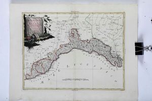 ,Antonio Zatta - Stato della Repubblica di Genova diviso nelle sue province composte e strade