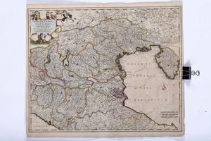 ,Frederik de Wit - Dominii Veneti  in Italia. Ducatus Parme. Placentiae Modenae regii et Mantue...<BR>Amsterdam, secolo XVII.