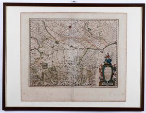 ,Joan Blaeu - Territorio di Pavia, Lodi, Novara, Tortona, Alessandria...<BR>Amsterdam, secolo XVII